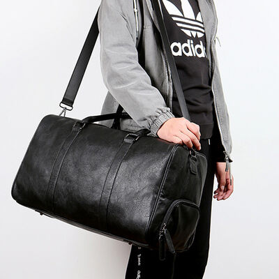 Luxury Leather Duffel Bag Waterproof Weekender 45L Water Resistant