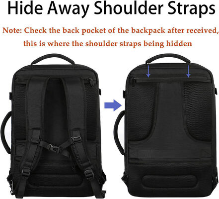 Suitcase Style Luggage Bag Custom Travel Backpack 28L Flight Approved