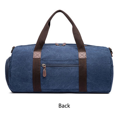 Canvas Custom GYM Bag Cylindrical Duffel 34L Water Resistant