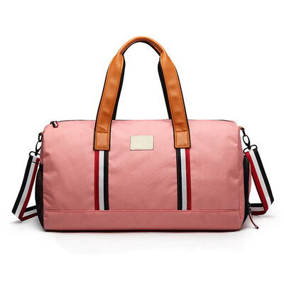 Preppy Custom GYM Bag Striped Travel Duffel 30L Water Resistant