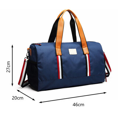 Preppy Custom GYM Bag Striped Travel Duffel 30L Water Resistant