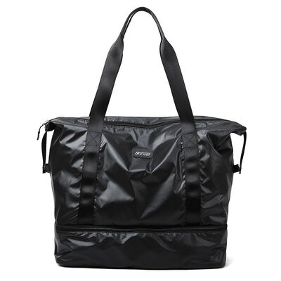 Glossy Gym Bag Double Layer Travel Duffel 32L Water Resistant
