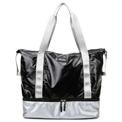 Glossy Gym Bag Double Layer Travel Duffel 32L Water Resistant