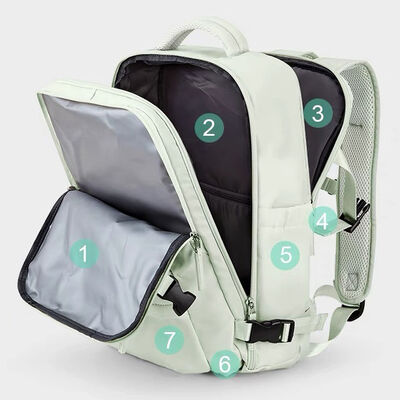 Large Capacity Travel Daypack Shoe Compartment Laptop Bag 30L