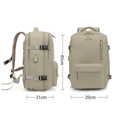 Large Capacity Travel Daypack Shoe Compartment Laptop Bag 30L