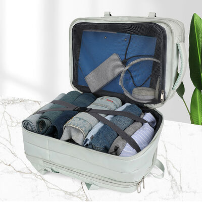 Expandable Flight Approved Custom Travel Backpack Carry On Luggage Bag 33L