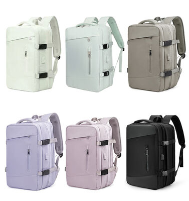 Expandable Flight Approved Custom Travel Backpack Carry On Luggage Bag 33L