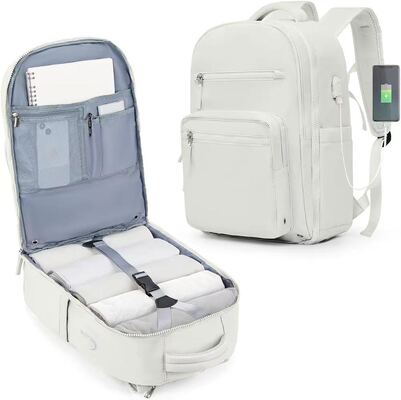 Suitcase Style Wet Pocket Custom Travel Backpack Laptop Carry On Bag 33L