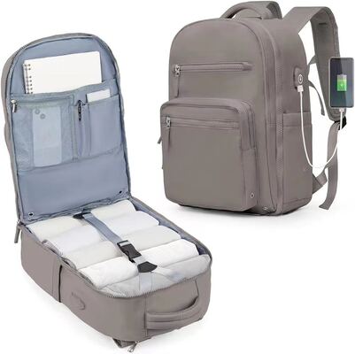 Suitcase Style Wet Pocket Custom Travel Backpack Laptop Carry On Bag 33L