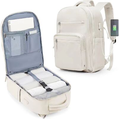 Suitcase Style Wet Pocket Custom Travel Backpack Laptop Carry On Bag 33L