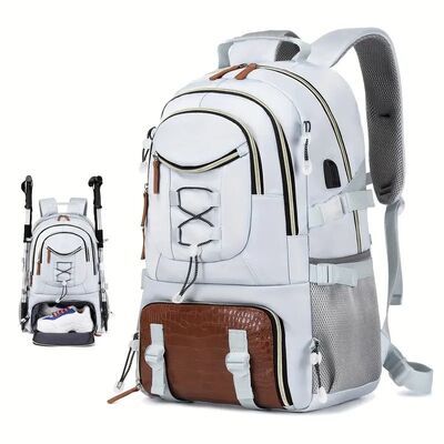 Outdoor Travel Daypack Shoe Compartment Hiking Bag 36L Water Resistant