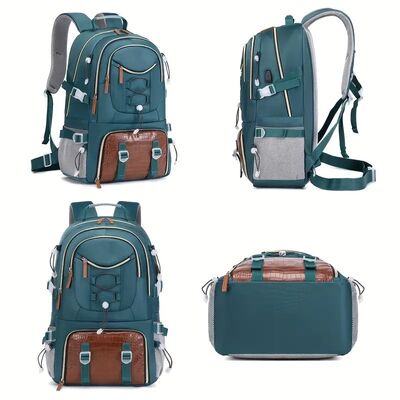 Outdoor Travel Daypack Shoe Compartment Hiking Bag 36L Water Resistant