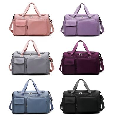Wet Dry Gym Bag Multi Pocket 33L Water Resistant Outdoor Travel