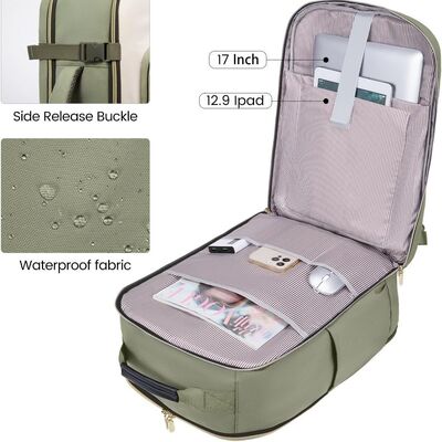 Ultra Capacity Suitcase Style Custom Travel Backpack Laptop Carry On Bag