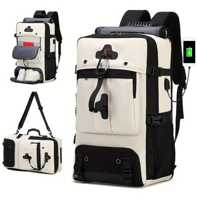 Roll Top Duffel Bag 3 Way Convertible Travel Backpack Water Resistant
