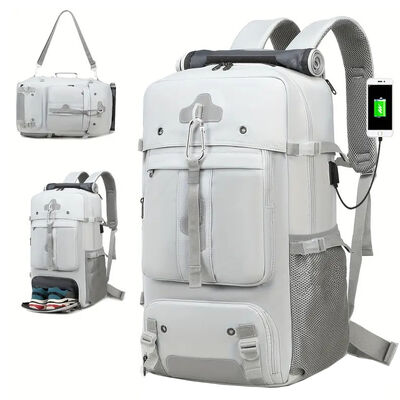 Roll Top Duffel Bag 3 Way Convertible Travel Backpack Water Resistant