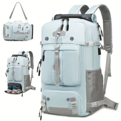 Roll Top Duffel Bag 3 Way Convertible Travel Backpack Water Resistant