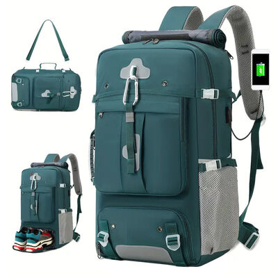 Roll Top Duffel Bag 3 Way Convertible Travel Backpack Water Resistant