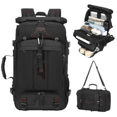 Roll Top Duffel Bag 3 Way Convertible Travel Backpack Water Resistant