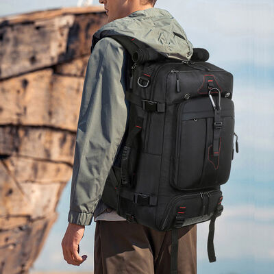 Roll Top Duffel Bag 3 Way Convertible Travel Backpack Water Resistant