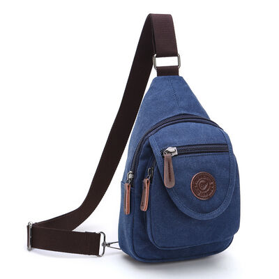 Vintage Canvas Sling Pack Chest Bag Crossbody 4L Water Resistant