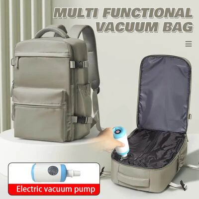 Vacuum Compression Weekender Travel Bag Airline Approved Water Resistant