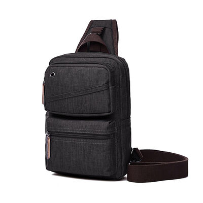 Multi Zipper Chest Pack Sling Backpack Pack 5L Water Resistant