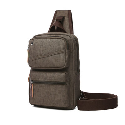 Multi Zipper Chest Pack Sling Backpack Pack 5L Water Resistant