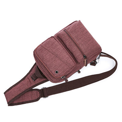 Multi Zipper Chest Pack Sling Backpack Pack 5L Water Resistant