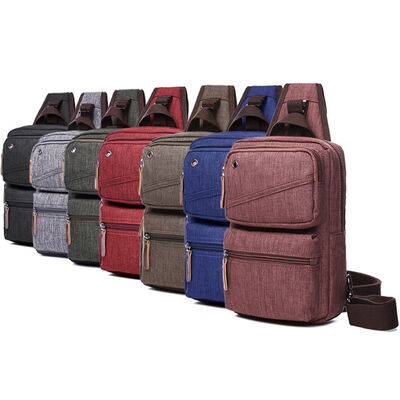Multi Zipper Chest Pack Sling Backpack Pack 5L Water Resistant