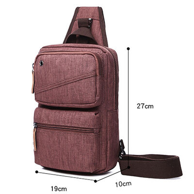 Multi Zipper Chest Pack Sling Backpack Pack 5L Water Resistant