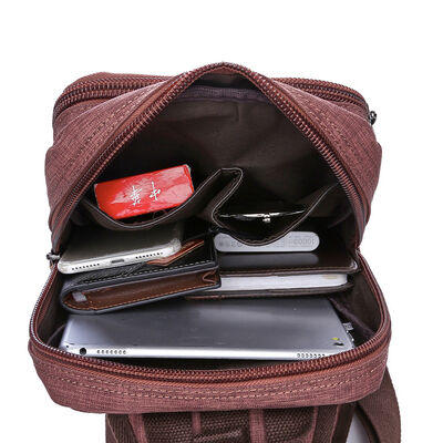 Multi Zipper Chest Pack Sling Backpack Pack 5L Water Resistant