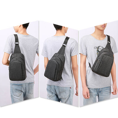 Ergonomic Sling Pack Chest Bag Pack 8L Water Resistant Outdoor