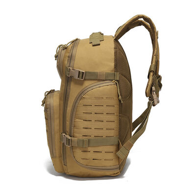 Laser Cut Tactical Backpack Side Zipper Pocket Outdoor Rucksack