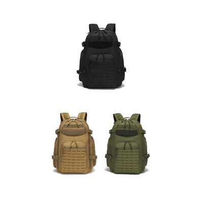 Laser Cut Tactical Backpack Side Zipper Pocket Outdoor Rucksack