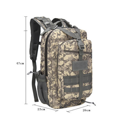 Front 3D Pouch Center Strap Custom Tactical Backpack Outdoor Rucksack