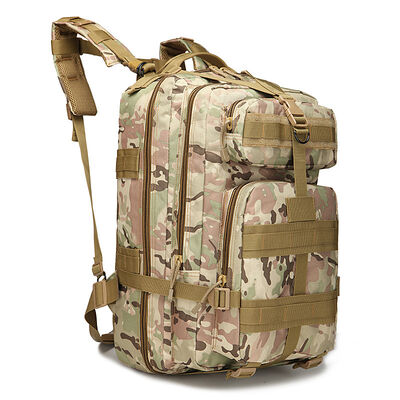 Large Custom Tactical Backpack Dual Main Compartment 3D Pouch Gear Bag