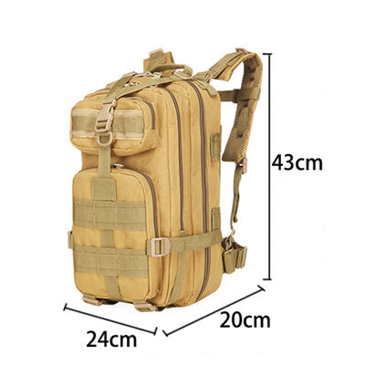 Compact Dual Main Compartment Custom Tactical Backpack 3D Pouch Bag