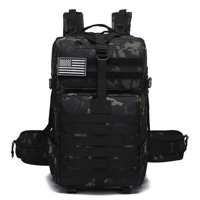 Tactical Backpack Waist Pouch Y Strap Outdoor Rucksack Bag 33L