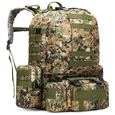 Modular Camouflage Tactical Backpack 3 In 1 Combat Rucksack Outdoor