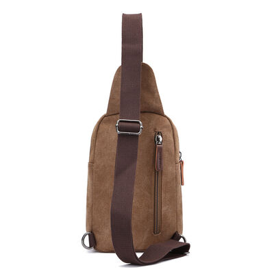 Washed Canvas Sling Pack Chest Bag 3L Water Resistant Outdoor