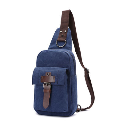 Washed Canvas Sling Pack Chest Bag 3L Water Resistant Outdoor