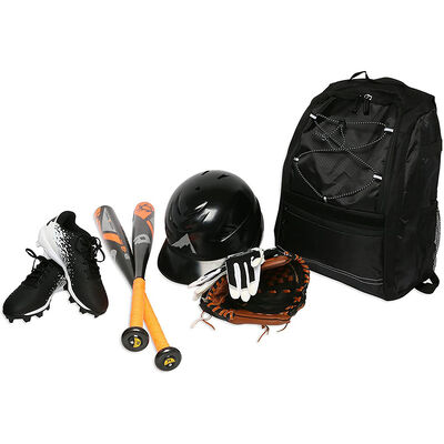 Baseball Backpack With Bat Holders T Ball Softball Bag 32L Water Resistant