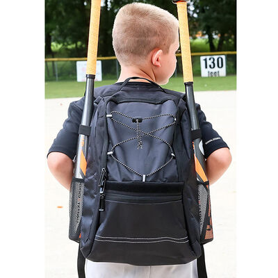 Baseball Backpack With Bat Holders T Ball Softball Bag 32L Water Resistant