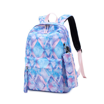 Galaxy Print 3 Piece Campus Backpack Set with Lunch Bag 20L Water Resistant