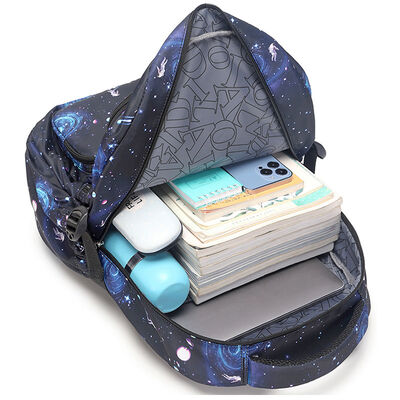 Astronaut Large Universe Print Bookbag Set 3 Piece for Boys 27L