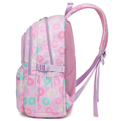 Cute Donut 3 Piece Campus Backpack Set Large Multi Pocket 23L