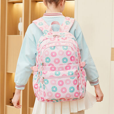 Cute Donut 3 Piece Campus Backpack Set Large Multi Pocket 23L
