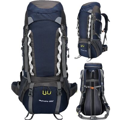 80L All Weather Reflective Custom Hiking Backpack Outdoor Trekking