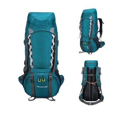 80L All Weather Reflective Custom Hiking Backpack Outdoor Trekking